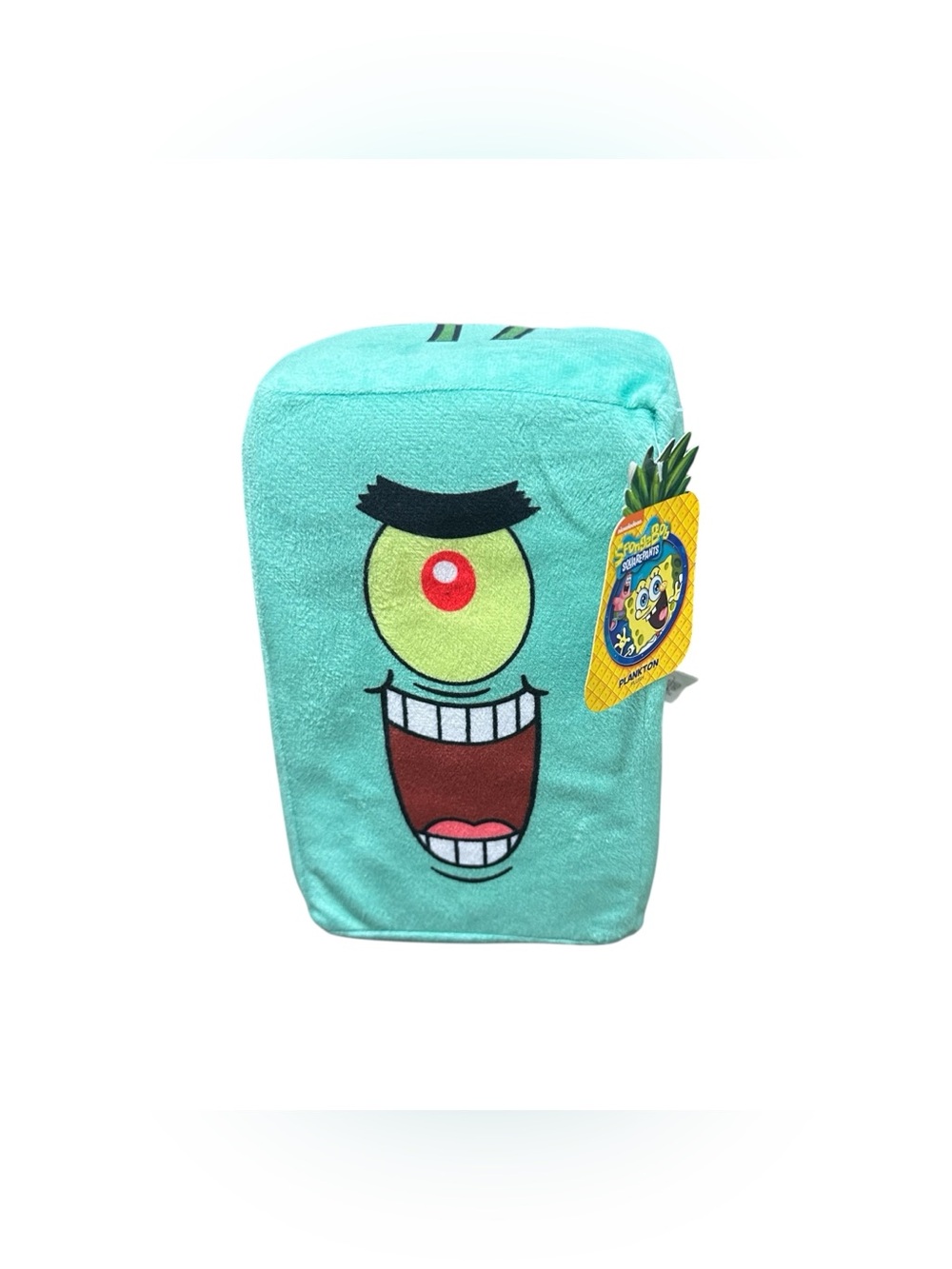 Nickelodeon SpongeBob SquarePants Plankton Plush Cube Stuffed Toy NWT 2016